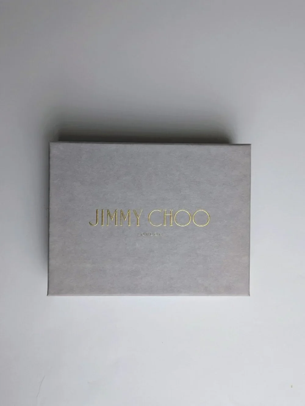 Authentic Jimmy Choo Empty Luxury Gift Box - Light Gray Textured